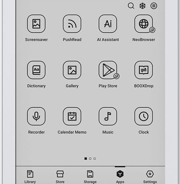 BOOX 6" Go 6 E-Paper E-Reader with front light, 330 PPI Display, 2GB RAM + 32GB ROM, Android
