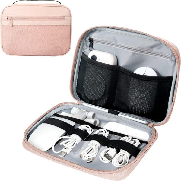 Electronics Organizer Bag, Portable Cable Organizer Case Travel Electronic Accessories Storage