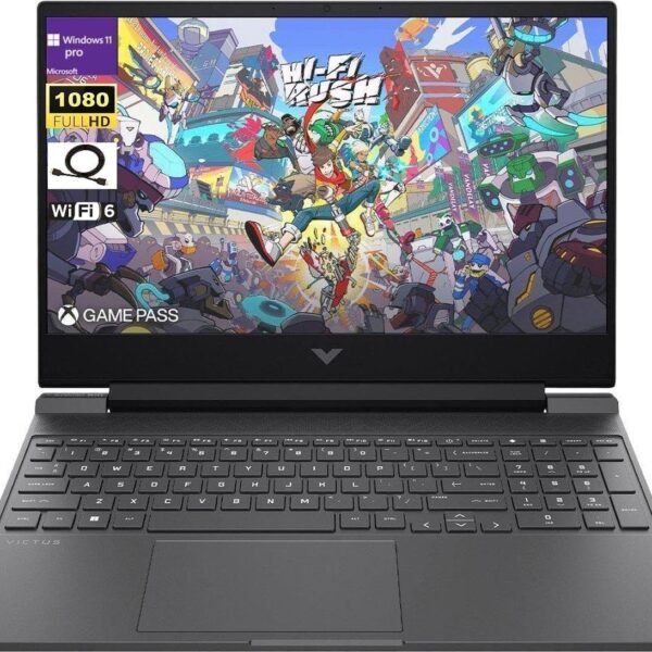 HP Victus 144Hz 15.6" FHD Gaming Laptop, AMD Ryzen 5 7535HS Processor, Radeon RX 6550M (Beats Nvidia GeForce RTX 3050), 8GB RAM 512GB SSD, Backlit Keyboard, Windows 11 Pro, Mica Silver