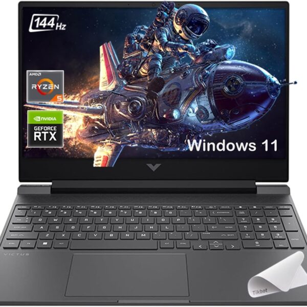 HP Victus 15.6" 144Hz Full HD Gaming Laptop - AMD Ryzen 7 7445HS- NVIDIA GeForce RTX 4050-Windows 11-Copilot-with Mouse Pad (64GB RAM |1TB PCIe SSD+Mouse pad)(Upgraded)
